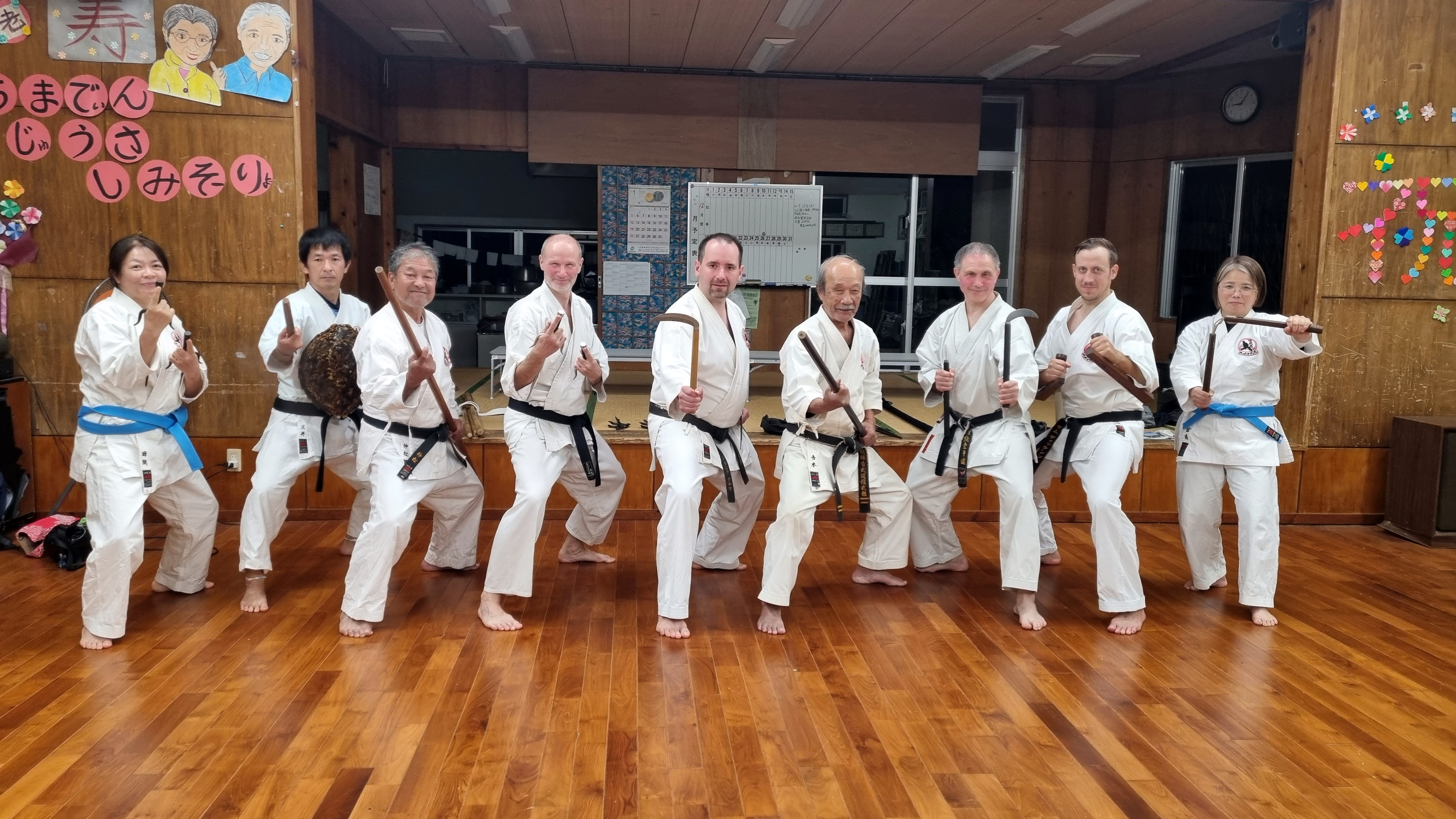 Trening kobudo na Kumejima (Japonia) z sensei Yoshimoto Kagemasa